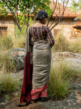 Women's Multicolor Slub Saree