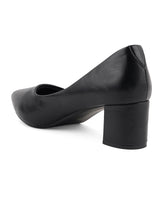 Women's Black Casual Slip-On Heels