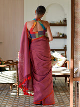 Women's Multicolor Cotton Blend Saree