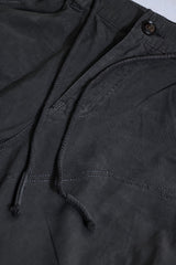 Men's Grey Casual Tapered Fit Solid Cargo