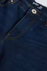 Men's Navy Casual Bootcut Fit Jeans