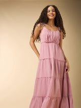 Women's Pink Casual A-Line Dress