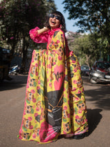 Women's Multicolor Mul Cotton Saree