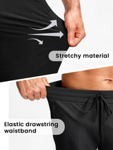Men's Black Cotton Regular Knit Solid Jogger