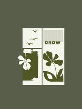 Men's Green Half Sleeves Graphic Printed Cotton Tshirt