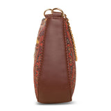 Women's Multicolor Vegan Leather Finish Sling Bag - 1.8L