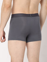 Men's Mid Grey Mid-Rise Solid Trunk