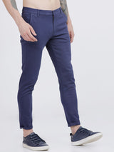 Men's Slim Fit Solid Mid Rise Chinos