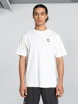 Mens White Sports Regular Half Sleeves Tshirt