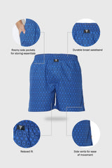 Men's Assorted Allover Print & Side Pocket Boxer Shorts - Pack of 1