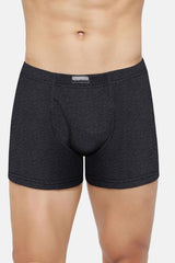 Men's Dark Grey, Pure Black & Pure Black Combed Cotton Solid Anti Bacterial Boxer Briefs - Pack of 3