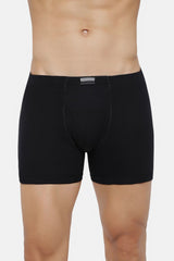 Men's Pure Black, Dark Grey,Peat Combed Cotton Solid Anti Bacterial Boxer Briefs - Pack of 3