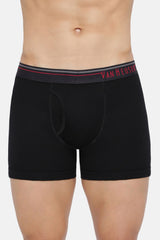 Men's Dark Grey, Pure Black Combed Cotton Solid Anti Bacterial Boxer Briefs - Pack of 2