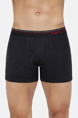 Men's Dark Grey, Pure Black Combed Cotton Solid Anti Bacterial Boxer Briefs - Pack of 2