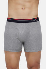 Men's Multicolor Solid Anti Bacterial & Colour Fresh Boxer Briefs - Dark Navy & Grey - Pack of 2