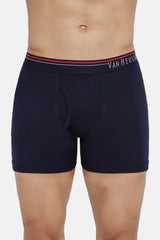 Men's Multicolor Solid Anti Bacterial & Colour Fresh Boxer Briefs - Dark Navy & Grey - Pack of 2