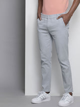 Men's Slim Fit Solid Mid Rise Chinos