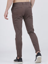 Men's Slim Fit Solid Mid Rise Chinos