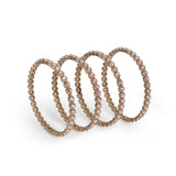 Women's Delightful Brown Stone Antique Gold Plated Bangles - Set of 4