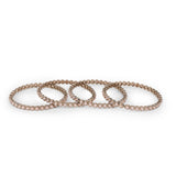 Women's Delightful Brown Stone Antique Gold Plated Bangles - Set of 4