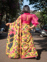 Women's Multicolor Mul Cotton Saree