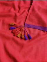 Women's Orange Mul Cotton Saree