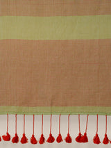 Women's White Pure Cotton Saree