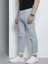 Men's Slim Fit Abstract Mid Rise Stretchable Chinos