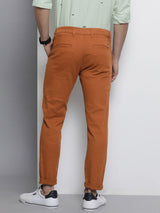 Men's Slim Fit Solid Mid Rise Chinos