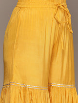 Women's Yellow Kurta Set with Dupatta