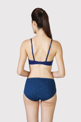 Women's Assorted Printed Elasticated Mid Rise Panty - Pack of 3