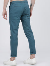 Men's Slim Fit Solid Mid Rise Chinos