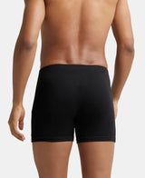 Men's Black Pure Cotton Trunks Pack of 2