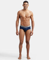 Men's Navy Pure Cotton Briefs - Pack of 2
