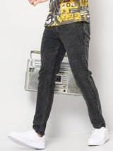 Men's Slim Fit Solid Mid Rise Stretchable Jeans