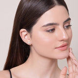 Women's Anti Tarnish Combo Chunky Freshwater Pearl Hoops and Studs Earrings Set