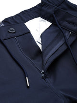 Men's Slim Fit Solid Mid Rise Stretchable Knitted Jogger Trousers