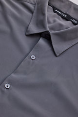 Men's Grey Casual Slim Fit Solid Full Sleeves Shirt