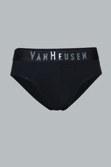 Men's Pure Black Solid Swift Dry High Stretch Mesh AIR Series Active Briefs - Pack of 1