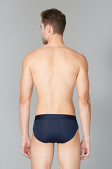 Men's Dark Navy Solid Swift Dry High Stretch Mesh AIR Series Active Briefs - Pack of 1