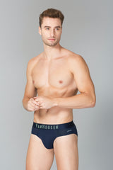 Men's Dark Navy Solid Swift Dry High Stretch Mesh AIR Series Active Briefs - Pack of 1