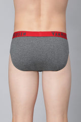 Men's Multicolor Cotton Colour Fresh Briefs Durable Elasticized Waistband, Ultra Soft - Pack of 2