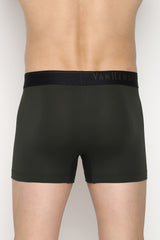 Men's Green Regular Fit 4 Way Stretch Body Defining Fit Solid Trunk - Pack of 1