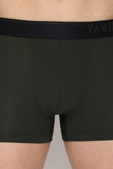 Men's Green Regular Fit 4 Way Stretch Body Defining Fit Solid Trunk - Pack of 1