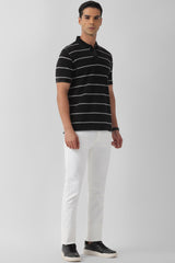 Men's White Casual Slim Fit Jeans