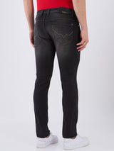 Mens Black Casual Slim Fit Jeans