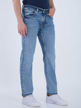 Mens Blue Casual Slim Fit Jeans