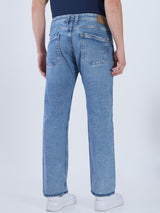 Mens Blue Casual Slim Fit Jeans