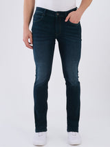 Mens Blue Casual Slim Fit Jeans