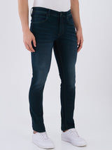 Mens Blue Casual Slim Fit Jeans